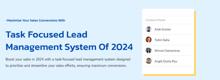 Read more about the article Task Focused Lead Management System of 2024